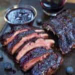 Blueberry Bourbon Rosemary Pork Ribs