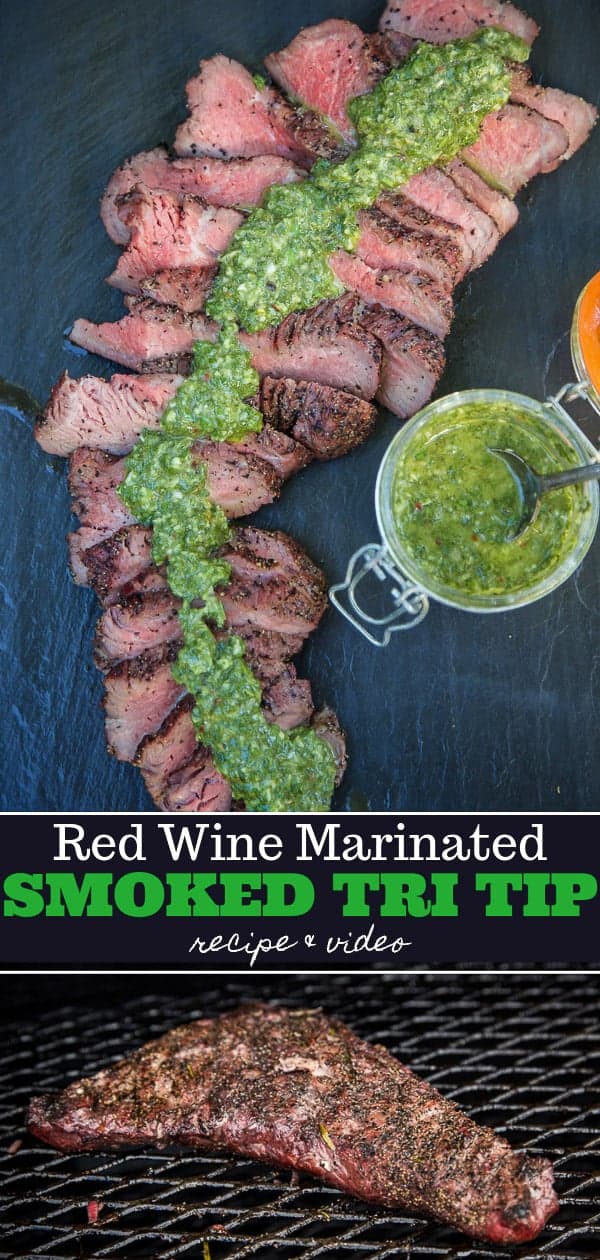 Red Wine Marinated Smoked Tri Tip Recipe and Video
