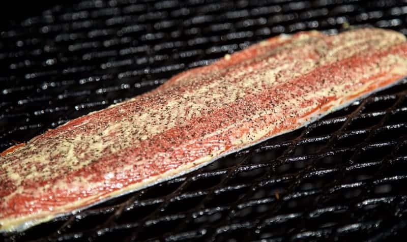 Salmon Cooked on the Smoker