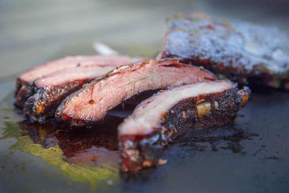 Sweet and Savory Honey Dijon Glazed Smoked Ribs (h)