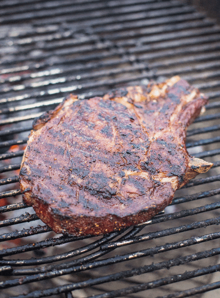 Reverse Sear Smoked Rib Eye Steaks