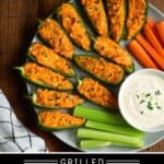 Buffalo Chicken Jalapeño Poppers pin