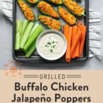 Buffalo Chicken Jalapeño Poppers pinn