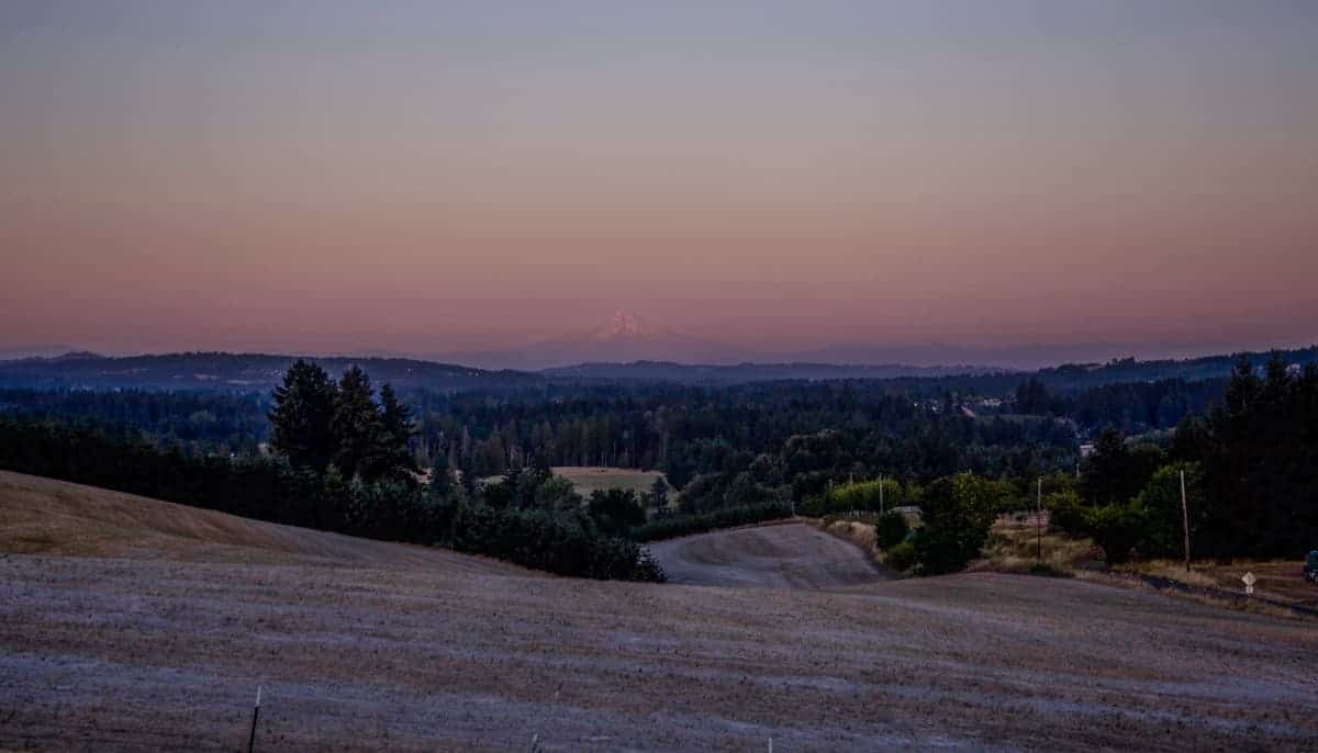 Sunset View of Mt. Hood