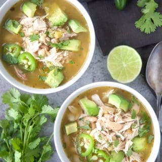 Smoked Chicken Salsa Verde Soup