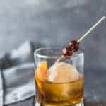 A Smoked Ice Cocktail: A twist on a classic Old Fashioned made with Smoked Ice!