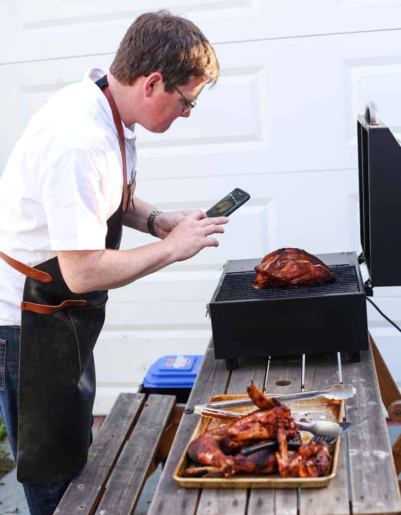 Instagramming the heck out of your amazing Smoked Turkey