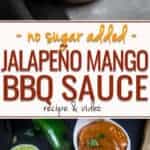 No Sugar Added Spicy Jalapeno Mango BBQ Sauce