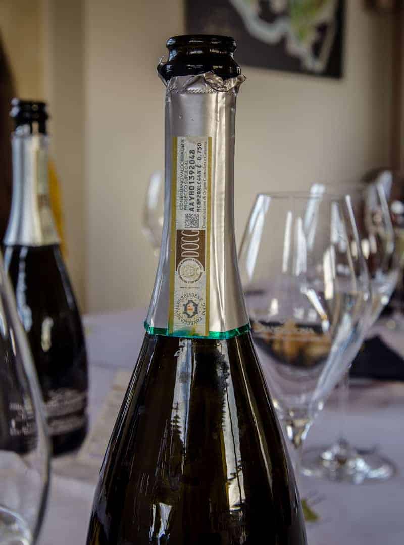 The DOCG wines Conegliano Valdobbiadene, Prosecco Superiore 