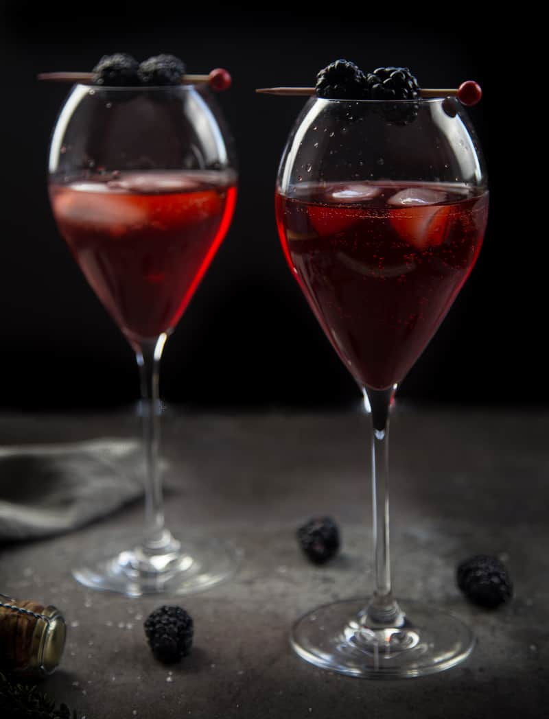 Blackberry Aperol Spritz Cocktail