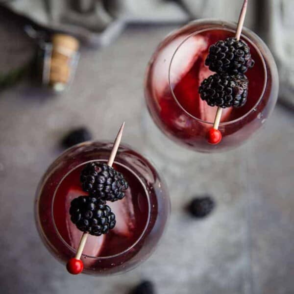 Blackberry Aperol Spritz Cocktail