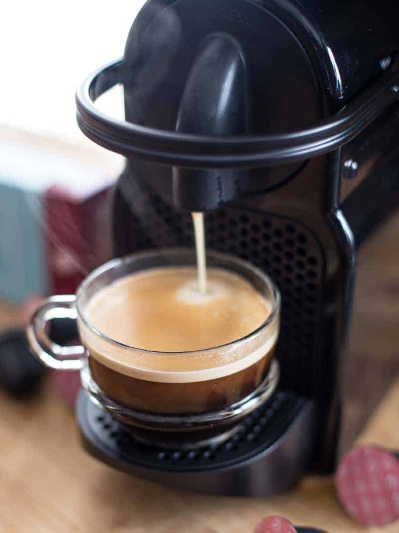 Nespresso Machine making coffee