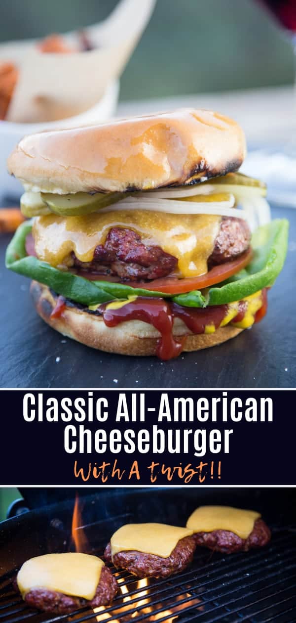 Classic AllAmerican Cheeseburger with a Reverse Sear Smoked Twist