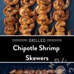 4 skewers of marinated grilled shrimp
