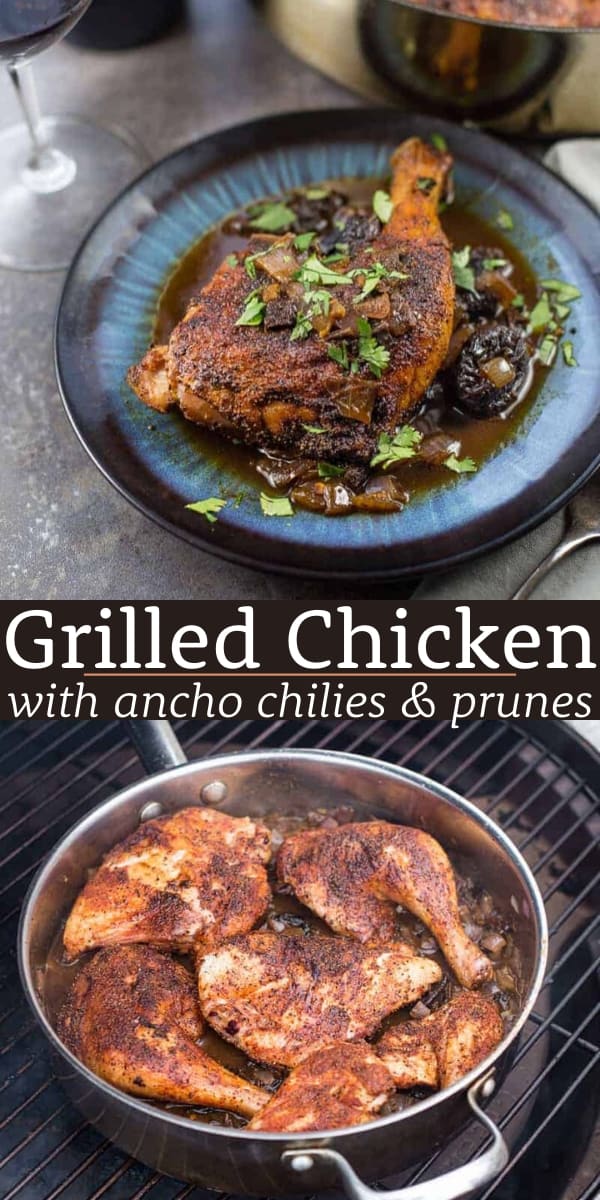 Grilled Chicken with Ancho Chilies and Prunes and Wine Pairing