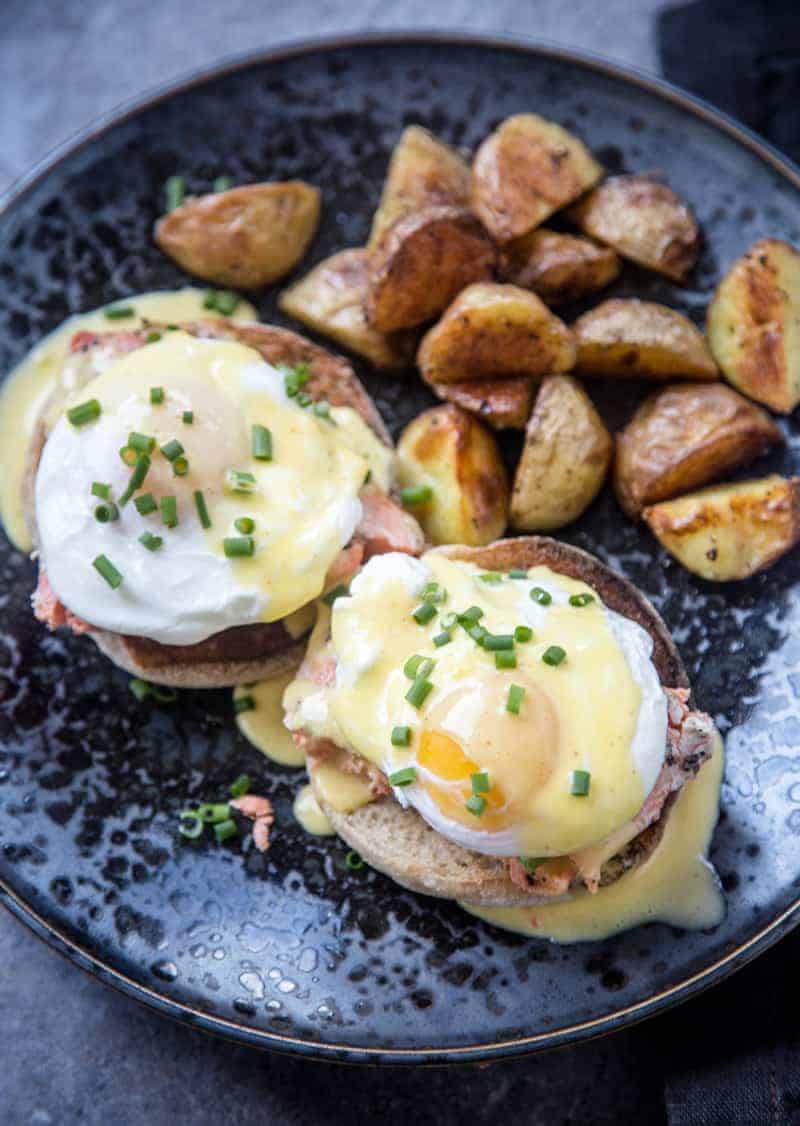 Eggs Benedict with Hot Smoked Salmon 