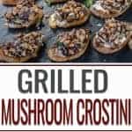 grilled mushroom crostini pin