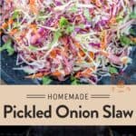 Pickled Onion Coleslaw