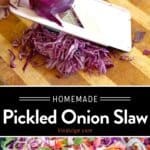 Pickled Onion Coleslaw