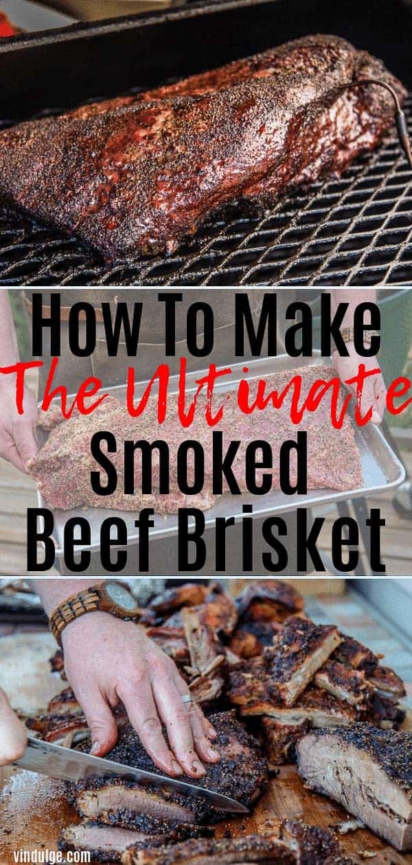 How to Make Smoked Beef Brisket pin image