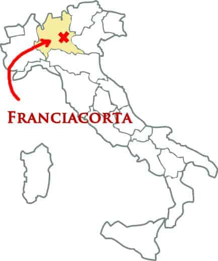 Franciacorta Wine Region map
