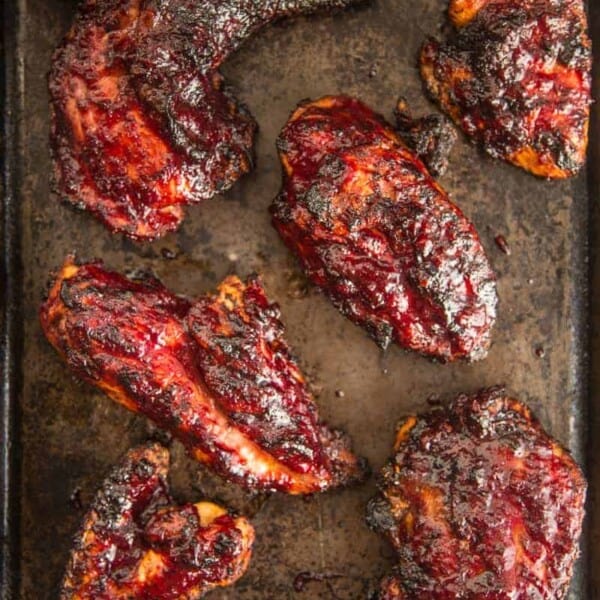 Grilled Chicken with Cherry Chipotle BBQ Glaze