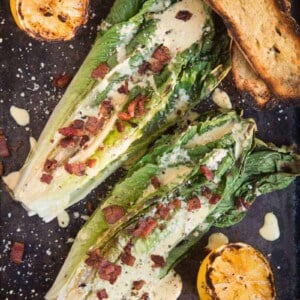 Grilled Caesar Salad with Crispy Bacon