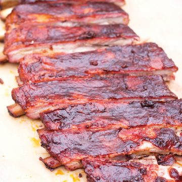close up of ribs