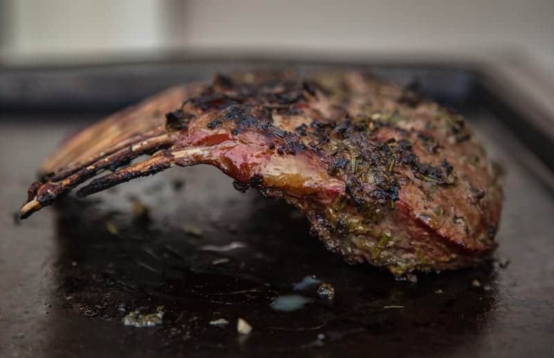 Grilled Lamb resting