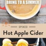 Hot bourbon cider pinterest pin