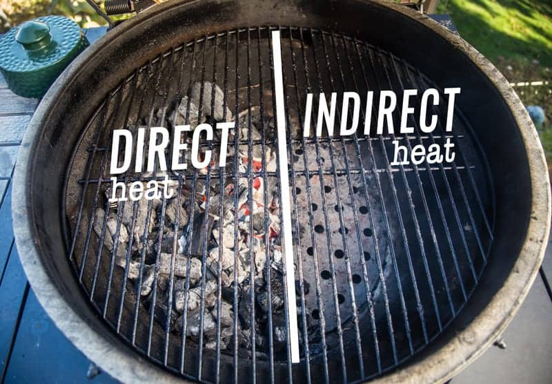 Direct Heat vs Indirect Heat cooking on a charcoal grill