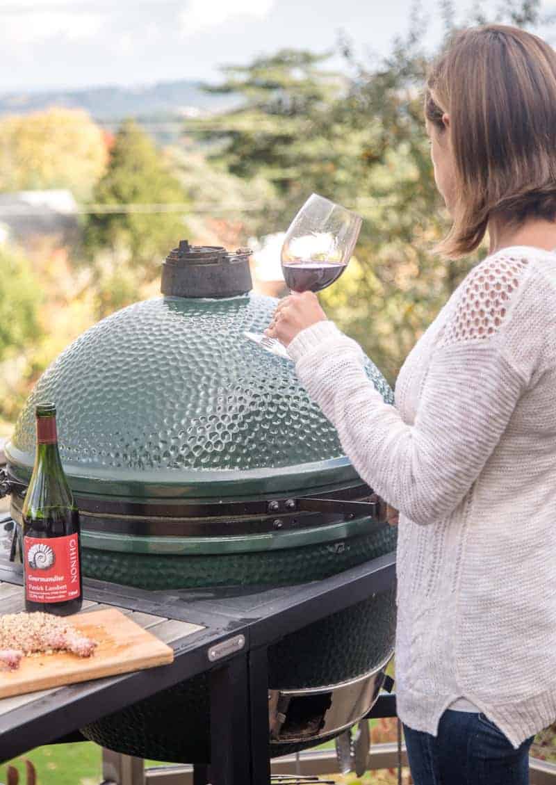 Preparing to Grill on the Big Green Egg