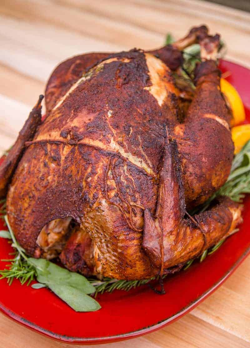 Bourbon Brined Smoked Turkey Recipe - Vindulge