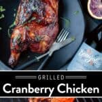 Cranberry Chipotle Grilled Chicken pin