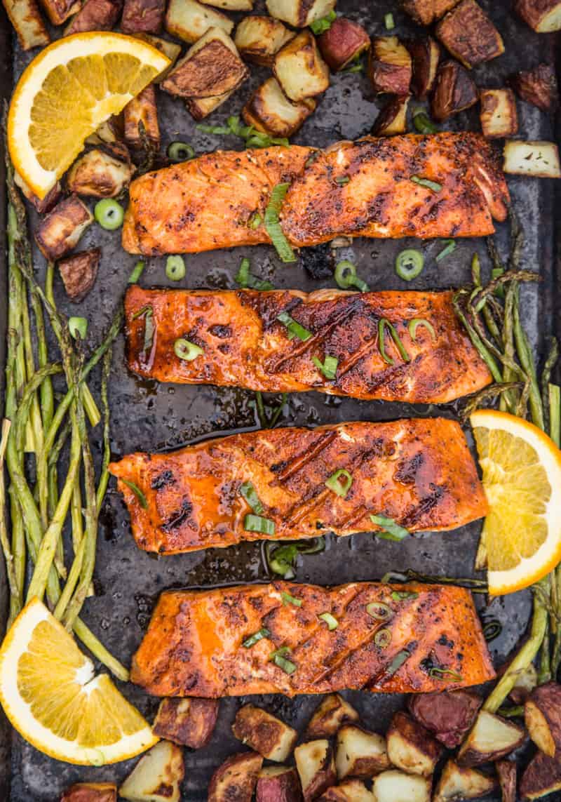 Grilled Salmon with Sweet Glaze 1