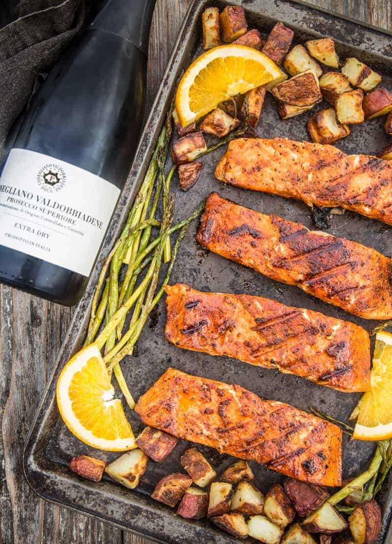 Grilled Salmon with Sweet Glaze