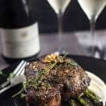 Grilled Pork Chops with Wine Brown Butter Sauce