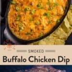 Smoked Buffalo Chicken Dip Pinterest Pin