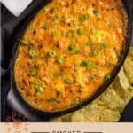 Smoked Buffalo Chicken Dip Pinterest Pin