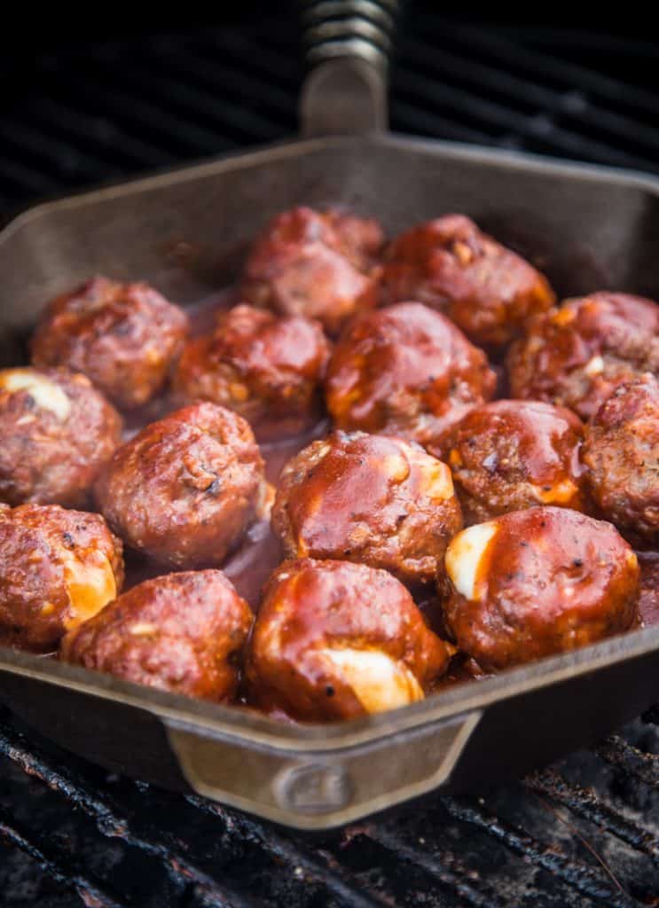 Smoked Stuffed BBQ Meatballs Vindulge