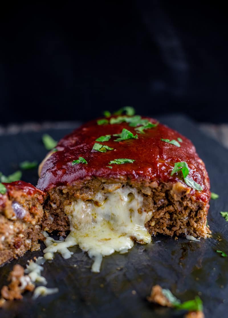 Smoked Meatloaf stuffed with cheese