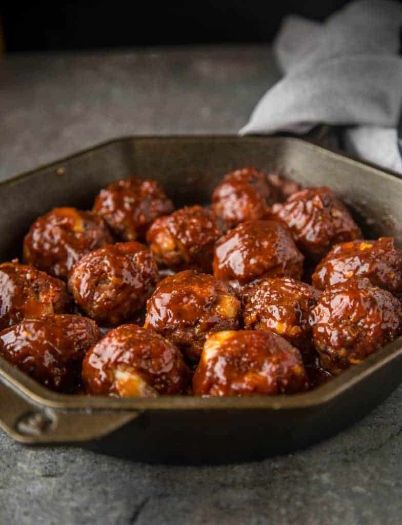 Smoked Stuffed BBQ Meatballs Vindulge