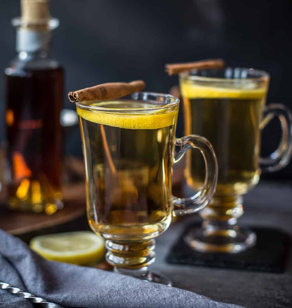Smoked Hot Toddy with Whiskey