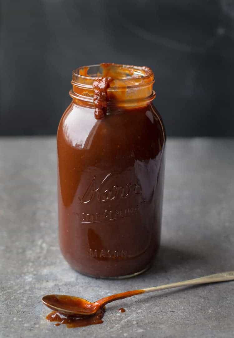 Jar of Easy Homemade KC BBQ Sauce 