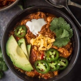 Bowl of Chicken Chili