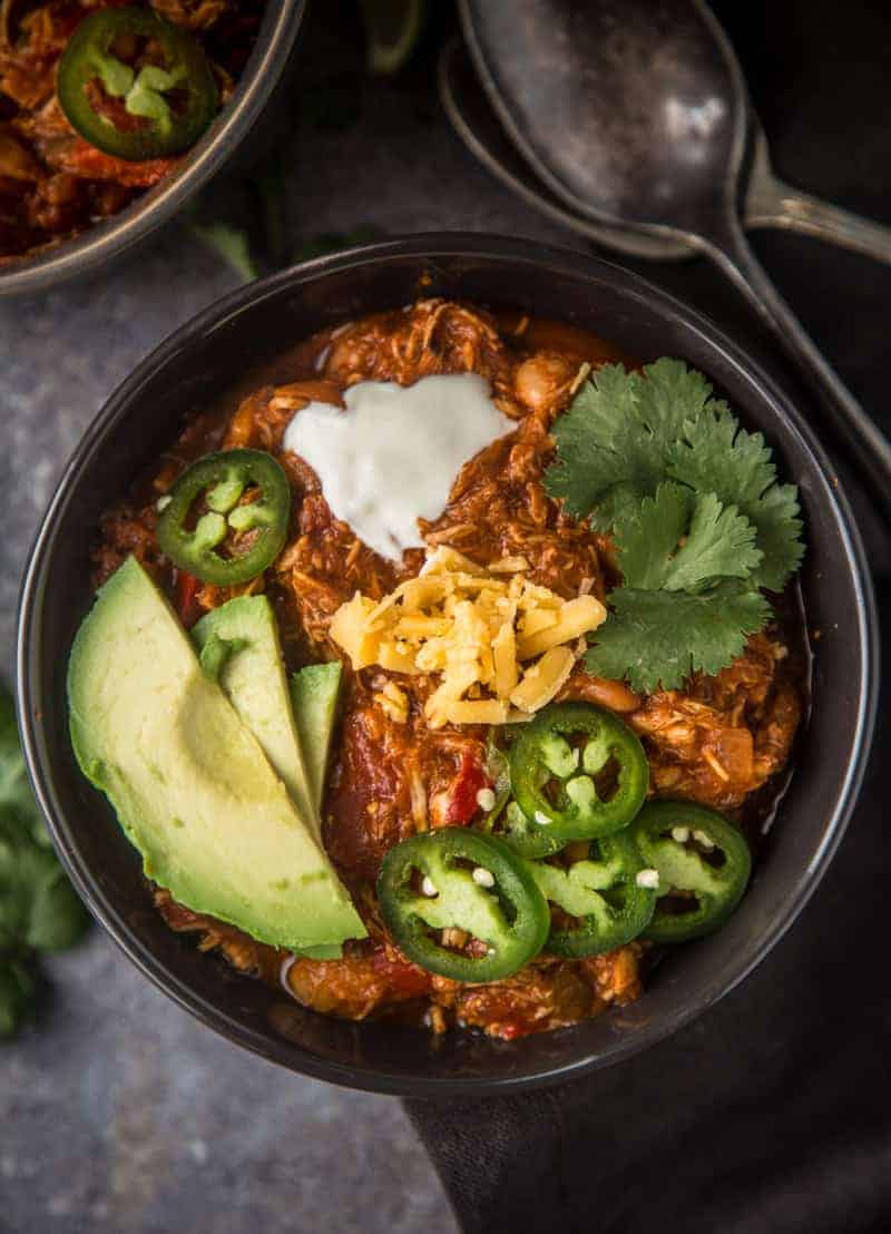 Bowl of Chicken Chili