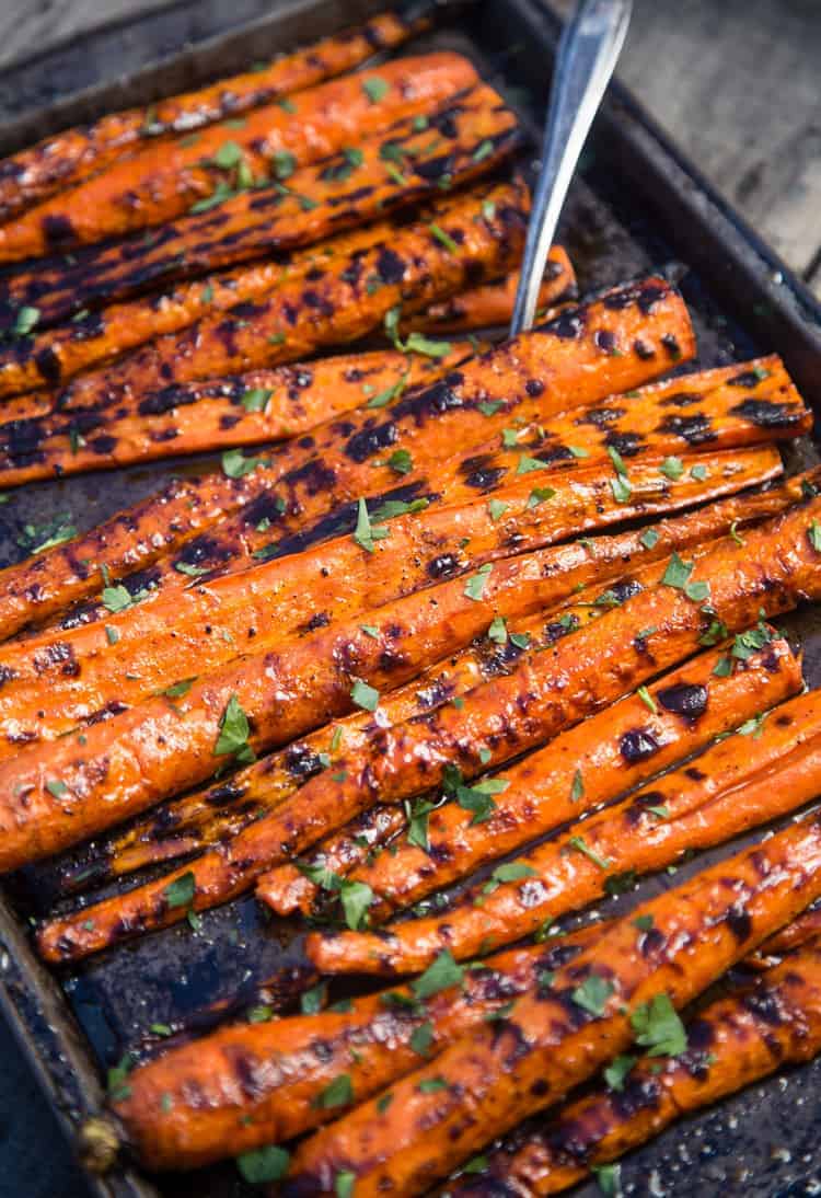 Grilled and Glazed Carrots