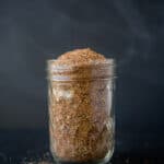 Easy Homemade Chicken Seasoning in a mason jar.