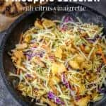 grilled pineapple coleslaw with citrus vinaigrette pin image