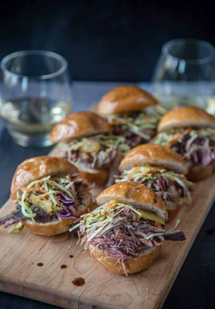 Crockpot BBQ Pineapple Pulled Pork Sliders — Studio Sheppard